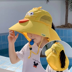 Sombrero de Pescador para Niños de 3 a 12 Años, con Diseño de Animales, para Viajes al Aire Libre, Uso Diario, Verano, Playa, Protección Solar, Transpirable, con Ala Ancha - Product Image 1