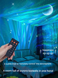 Proyector de Cielo Estrellado Aurora Fire, Lámpara Nocturna LED, Luz de Ambiente para Dormitorio, Regalo de Cumpleaños - Product Image 3