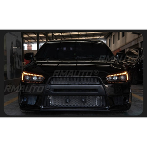 Feux avant LED StarNav gauche et droit, feux de jour LED, ensemble de phares LED, feux de croisement pour Mitsubishi Lancer EVO EX 2008-2017 - Product Image 4