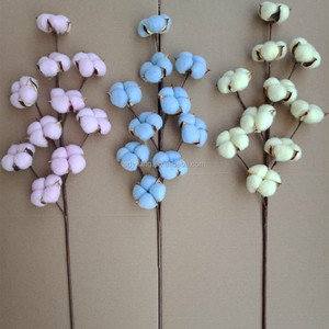 Hot Selling Natural Cotton Blossom Stem Dried Flower Branches With <strong>Twigs</strong> <strong>for</strong> Outdoor <strong>Decor</strong> Artificial Cotton Flower - Product Image 5