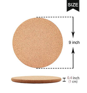 Dessous <span class=keywords><strong>de</strong></span> plat ronds en <span class=keywords><strong>liège</strong></span> <span class=keywords><strong>de</strong></span> 9 pouces, tampons multifonctionnels et résistants à la chaleur pour plats chauds, assiettes et comptoirs <span class=keywords><strong>de</strong></span> cuisine - Product Image 2