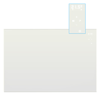 Nuevo diseño de aluminio sin marco Delgado C060D frontal LED pantalla digital control remoto programas personalizados panel infrarrojo calentador de habitación