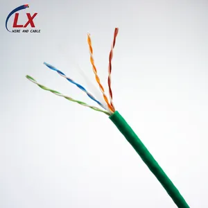 定制双绞线铜Cat6a Cat 6a UTP STP FTP FTP SFTP网络以太网通信电缆，带PVC绝缘护套