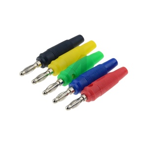 JIALUN Latón niquelado Aislante Suave 4MM Banana Plug con tornillo - Product Image 1