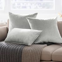 Housse de coussin en velours uni, style moderne et minimaliste, pour canapé, insert non inclus, best-seller