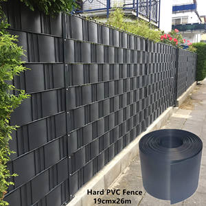 Installation facile, 19 cm x 2,53 m, 10 pièces, 26 m <span class=keywords><strong>de</strong></span> bande <span class=keywords><strong>de</strong></span> PVC rigide pour clôture <span class=keywords><strong>de</strong></span> jardin, décoration <span class=keywords><strong>de</strong></span> clôture en métal pour <span class=keywords><strong>l</strong></span>'intimité - Product Image 1