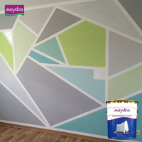 Pintura acrílica de pared lavable yeso seda interior inodoro Maydos