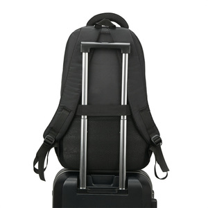 Men's Business Casual <b>Backpack</b> Large Capacity 20-35L Travel And Work Use Solid Color With Interior Zipper Pocket - Product Image 2