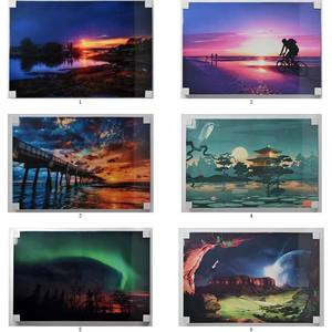 Toile murale décorative <span class=keywords><strong>paysage</strong></span> <span class=keywords><strong>de</strong></span> Lofoten (Norvège) – Coucher <span class=keywords><strong>de</strong></span> soleil, <span class=keywords><strong>montagne</strong></span> enneigée, reflet du lac turquoise – Tableau encadré pour la décoration intérieure - Product Image 6