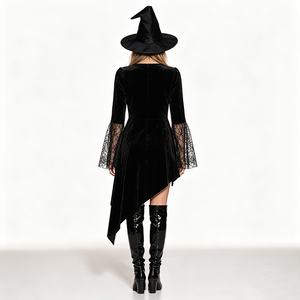 <span class=keywords><strong>Disfraz</strong></span> <span class=keywords><strong>de</strong></span> <span class=keywords><strong>Bruja</strong></span> Sexy <span class=keywords><strong>de</strong></span> Terciopelo Negro para Mujer, <span class=keywords><strong>Disfraz</strong></span> <span class=keywords><strong>de</strong></span> <span class=keywords><strong>Bruja</strong></span> <span class=keywords><strong>de</strong></span> Halloween con Sombrero <span class=keywords><strong>de</strong></span> <span class=keywords><strong>Bruja</strong></span> - Product Image 3