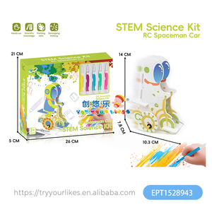 Rompecabezas 3D EPT Diy, <span class=keywords><strong>Robot</strong></span> Eléctrico de Graffiti, Rompecabezas Educativos STEM, Juguetes para Colorear, Kit de Juguetes para Niños - Product Image 3