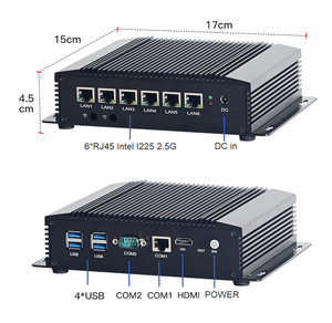 Bộ Định Tuyến Mềm Không Quạt Giga Lan 6*2.5G Tường Lửa Nhúng Máy Tính Công Nghiệp Mini Cerelon 5205U Thế Hệ Thứ 10 Để Bảo Mật Mạng - Product Image 2
