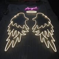 Signe au néon ailes personnalisées Led pour décoration de fête, décoration publicitaire, signe au néon Offre Spéciale