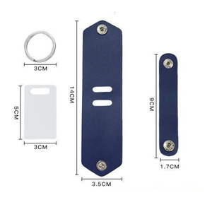 Porte-clés personnalisé en cuir PU avec cadre photo par sublimation, gravure de logo, cadeau promotionnel pour la famille, l'amoureux, accessoire - Product Image 6