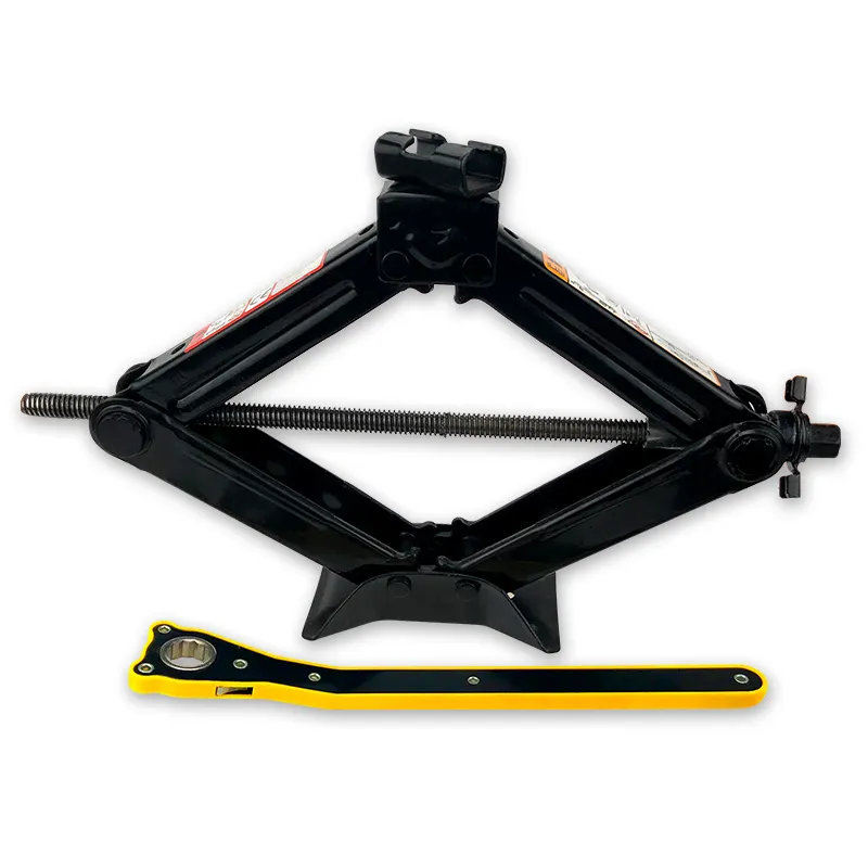 1,5 Ton Jack Lifter Car Low Profile Level Portable Small Manual Black Scissor Jack para automóviles