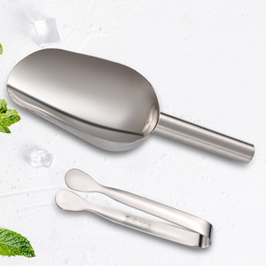 Commerce électronique transfrontalier, pinces à glace en acier inoxydable 304, pelles à glace, accessoires pour le vin, pinces à café et à sucre en cubes - Product Image 4