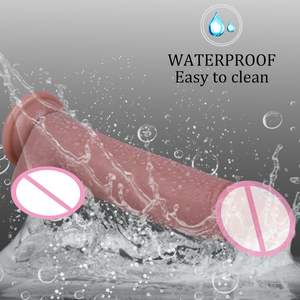 Жидкий силиконовый супер мягкий реалистичный огромный фаллоимитатор с реалистичной текстурой, безопасная секс-игрушка для женщин, взрослых - Product Image 2