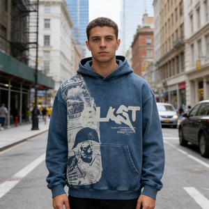 Sweat à capuche homme en coton, style Y2K <span class=keywords><strong>vintage</strong></span> délavé, imprimé lettres et motifs crânes, style gothique décontracté, rétro streetwear, impression numérique - Product Image 4