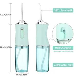 Hydrocureur sans fil rechargeable par USB 4 en 1, 300 ml, embouts de <span class=keywords><strong>jet</strong></span> <span class=keywords><strong>pour</strong></span> irrigateur buccal, <span class=keywords><strong>appareil</strong></span> de nettoyage des <span class=keywords><strong>dents</strong></span> portable <span class=keywords><strong>pour</strong></span> usage domestique - Product Image 3