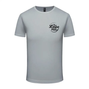 Men's <b>100</b>% Cotton <b>Polyester</b> Short Sleeve T-<b>Shirt</b> Customizable Candy Color Quick Dry Breathable Oversized O-Neck Collar Knitted - Product Image 1