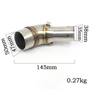Мотоцикл accesorios Z250SL выхлопная средняя соединительная часть соединителя трубы адаптер для Kawasaki Z250 z300 ниндзя 250 300 2013-2016 - Product Image 5