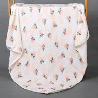 Serviette de bain carrée en gaze de bambou lavée à six couches Moderne et simple Couverture de bébé pour enfants