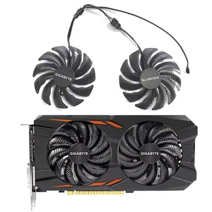 Pour Gigabyte GeForce GTX 1050 G1 <span class=keywords><strong>1060</strong></span> <span class=keywords><strong>Aorus</strong></span> RADEON RX 580 570 470 480 GTX960 PLD09210S12HH 88MM carte graphique ventilateur de refroidissement 5.0 10 - Product Image 1