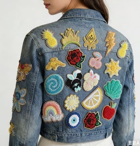 <span class=keywords><strong>Patches</strong></span> de Bordado Termocolante com Padrões Populares de Casco de Tartaruga, Rosa, Estrela, Abacaxi e Cavalo para Roupas e Chapéus (Material de Feltro) - Product Image 6