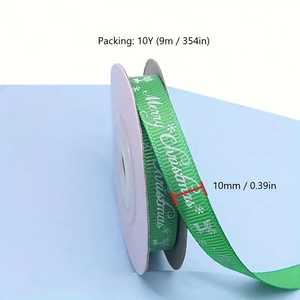 Wholesale Merry <b>Christmas</b> Decoration Ribbon Gift <b>Box</b> Flower Packing Printed Ribbon - Product Image 6