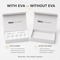 Scatola Regalo Magnetica Personalizzata a Forma di Libro, Confezione di Lusso per Cosmetici, Siero e Fiale con Inserto in Schiuma EVA Personalizzato e Stampa Logo