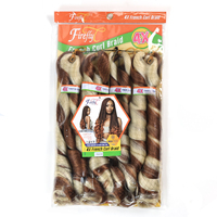EZ Braiding Hair – Extensions de cheveux synthétiques bouclés style French Curl pour tresses au crochet, effet ombré, pour salon de coiffure (vente en gros)