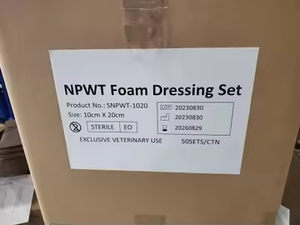 Apósito de Espuma Antibacteriano Veterinario con Iones de Plata, Productos para el Cuidado de <span class=keywords><strong>Heridas</strong></span> con Iones de Plata Altamente Absorbentes, Adecuado para <span class=keywords><strong>Heridas</strong></span> Infecciosas - Product Image 6