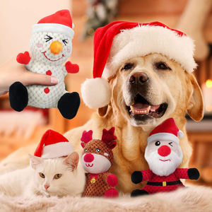 3 חבילה חג mas plush כלב צעצועים חמודים צעצועים עמיד מחמד חמוד חג המולד גור כלב קשוח כלב צעצוע - Product Image 2