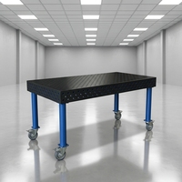 Système de table de soudage 3D modulaire extensible avec plateforme trempée au nitruage pour des travaux de fabrication métallique de haute précision