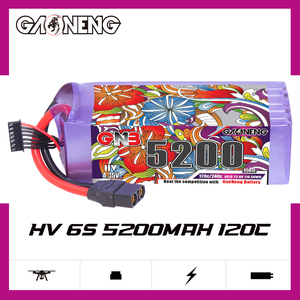 GNB GAONENG 6S 5200mAh 22.8V 120C RC <b>Battery</b> HV LiHV High Voltage Large Scale <b>Drones</b> Helicopter RC Car Boat Hobbies - Product Image 2