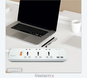 New Arrivals PRIMA Surge & Overload Dual Protector Power Strip Multiple <b>Extension</b> <b>Socket</b> with 4 USB Fast Charge - Product Image 6