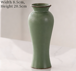 Chinese Style Glazed Ceramic Vase With Hydroponic Function for Desktop Fresh <b>Flower</b> <b>Display</b> Home Decor Accent - Product Image 6