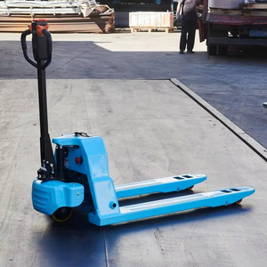 Transpaleta elevadora eléctrica de 2 toneladas con montaje de engranaje central para accesorios de carretilla elevadora de catering de construcción - Product Image 1