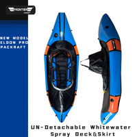 Nouveau modèle 420D TPU Whitewater Packraft Eldon Pro Frontier Packraft gonflable léger et stable pour la navigation en eaux vives