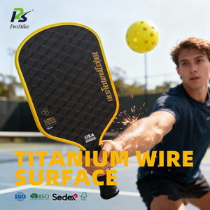 Raquette de pickleball Ksitig Clod Cut Black 10,5 mm d'épaisseur, durable, pour compétition, en fibre de carbone 3D 3K, motif offensif, 245 g, finition mate - Product Image 3
