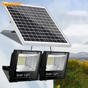 High Quality IP65 Waterproof Lamp Led Hofoled Solar Garden Lighting Waterproof Outdoor Solar Powered Solar Flood Lights