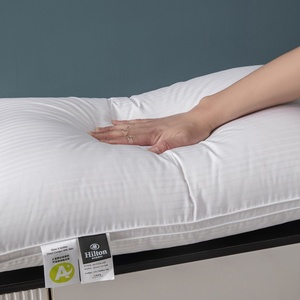 Oreillers de lit de collection hôtelière personnalisés, alternative au duvet de plumes <span class=keywords><strong>d</strong></span>'<span class=keywords><strong>oie</strong></span>, avec <span class=keywords><strong>taie</strong></span> <span class=keywords><strong>d</strong></span>'<span class=keywords><strong>oreiller</strong></span> en coton pour dormir - Product Image 2