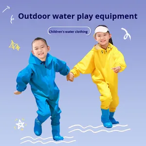 Jianuo <span class=keywords><strong>Cuissardes</strong></span> imperméables pour enfants en PVC, pantalon <span class=keywords><strong>de</strong></span> <span class=keywords><strong>pluie</strong></span> intégral pour la pêche et le travail dans le sable, <span class=keywords><strong>bottes</strong></span> antidérapantes pour activités <span class=keywords><strong>de</strong></span> plein air - Product Image 5