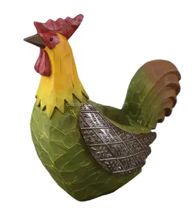 Hotsale Wood carving polyresin chicken