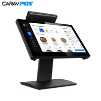 POS-терминал 15,6 дюйма для супермаркетов, Win11, алюминиевая стойка, двойной экран, конкурентная цена, система Android POS