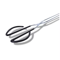 Pinces à barbecue en acier inoxydable et ciseaux à charbon de bois, pinces de service multifonctionnelles pour grillades en extérieur