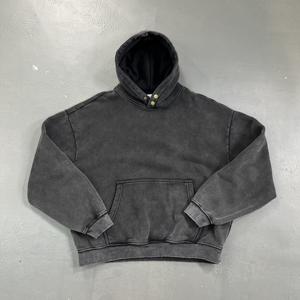 Sudadera con Capucha Personalizada para Hombre, 100% Algodón, Sin Cordones, Gruesa, Holgada, Estilo Urbano, Otoño - Product Image 3