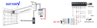 Interruptor de Control Remoto Inalámbrico Universal de 433 Mhz, Relé de CC de 12 V y 10 A, Mini Transmisor RF Redondo, para Luz/Puerta de Garaje/Cerradura Electrónica
