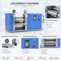 Équipement de pressage à rouleaux compact pour laboratoire, machine de pressage à chaud pour batteries au lithium, presse à chaud pour électrodes, machine de calandrage