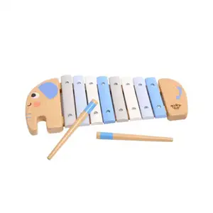 木制大象木琴木制儿童音乐玩具